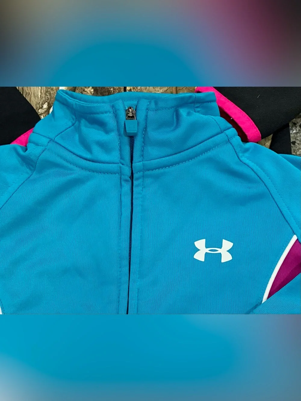 Girls UNDER ARMOUR/NIKE/CABELA’S Oufit…Jackets & Sweatshirt Lot, sz 12 & 18 mo.